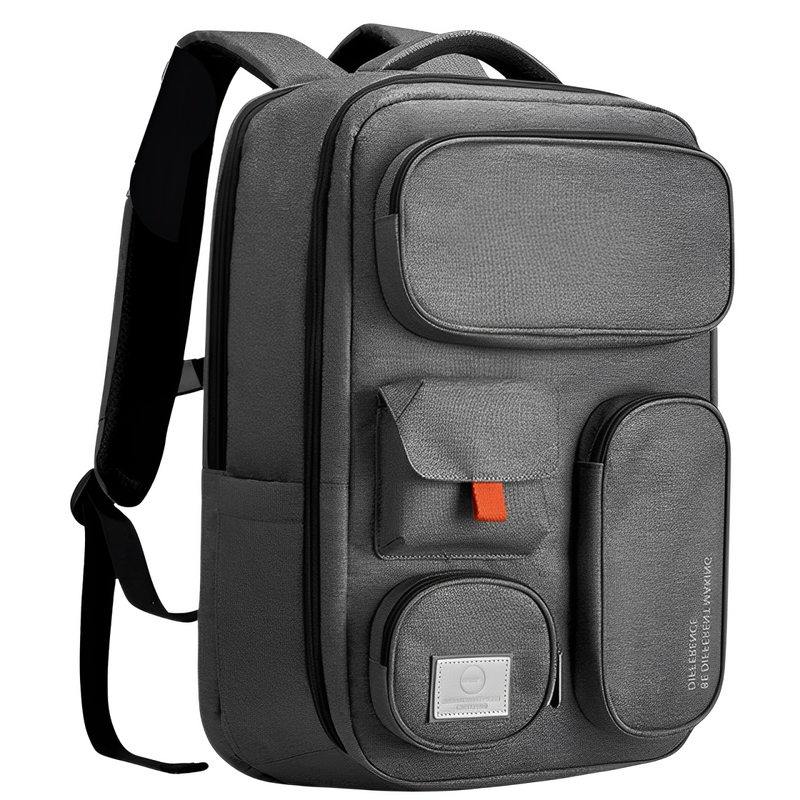 Travel Backpack - Durable and Water-Repellent gray