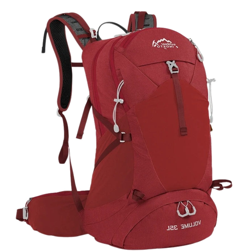 35L Waterproof Travel Backpack red